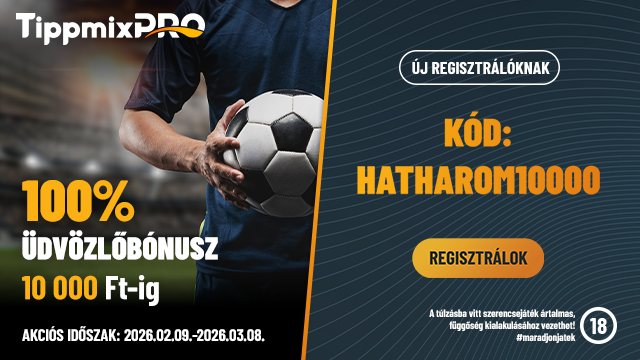 Tippmixpro bónuszok áttekintő képe, melyen a különböző promóciók találhatók
